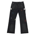 Gallery Dept Panelled Paint Splatter Black Flare Jeans