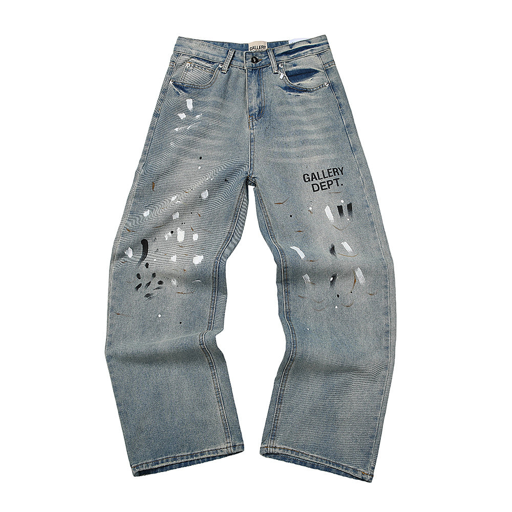 Gallery Dept Paint Splatter Denim Jeans