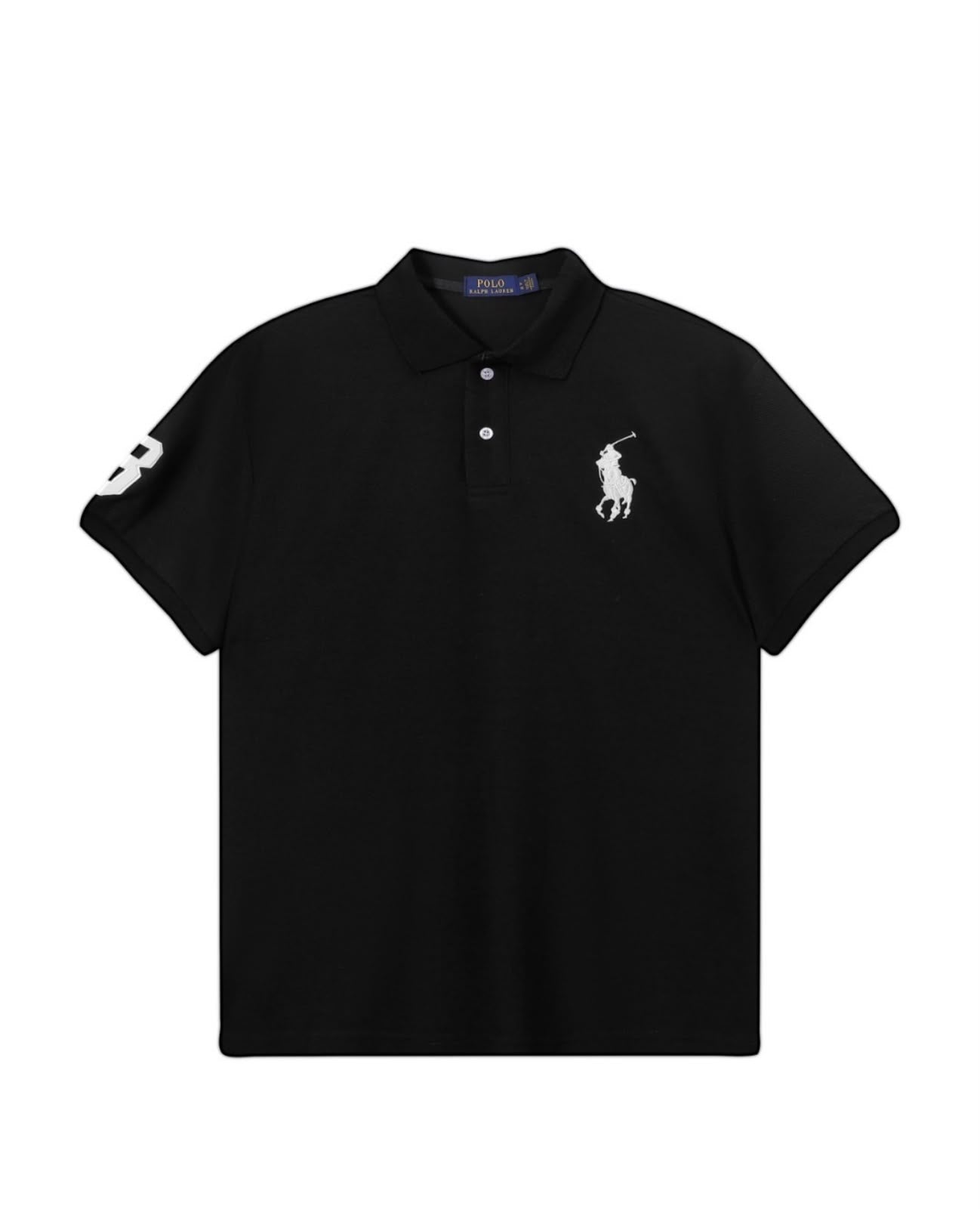 Polo Ralph Lauren Big Pony Mesh Polo Shirt Black