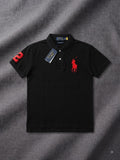 Polo Ralph Lauren Big Pony Mesh Polo Shirt Black/Red