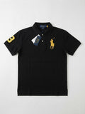 Polo Ralph Lauren Big Pony Mesh Polo Shirt Black/Gold